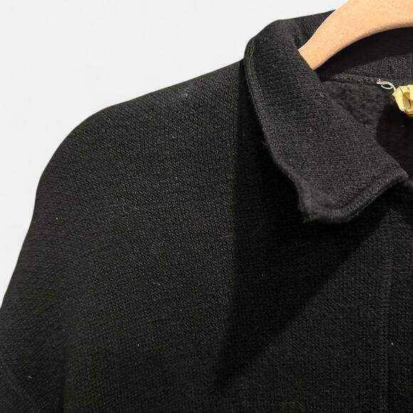 Vintage J.Crew Wool Blend Sweater Coat Medium Boxy Fit 90s Minimalist Chic - Picture 8 of 11